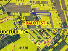 Balotesti, Ion Lahovari, oportunitate, teren 6450 mp, gaz, curent